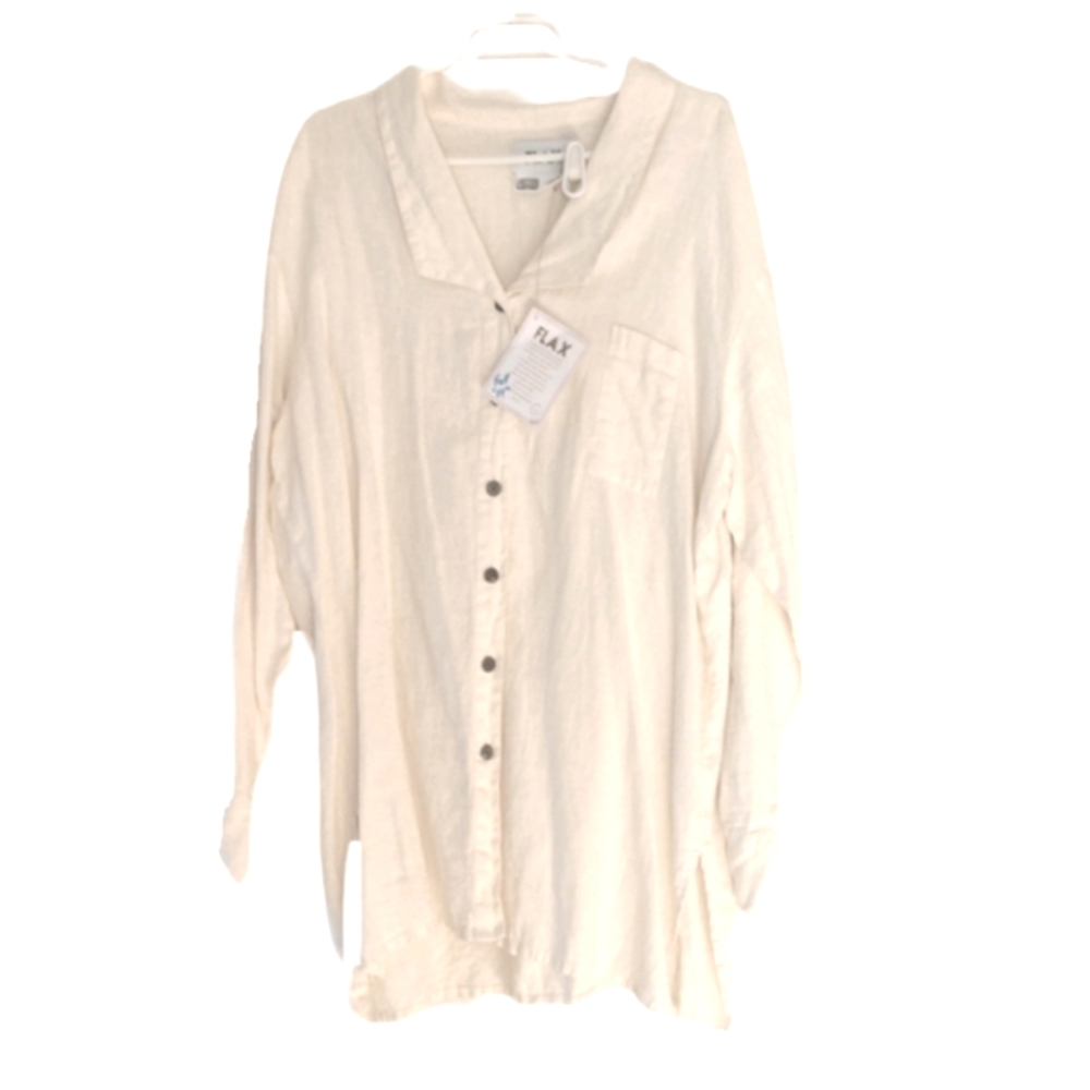 Flax Linen Jacket NWT